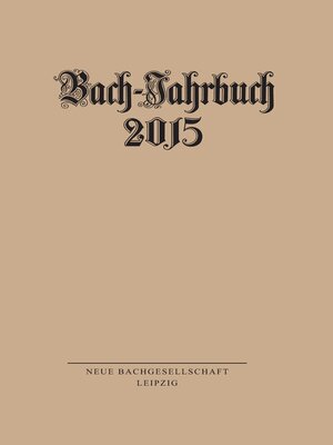 cover image of Bach-Jahrbuch 2015